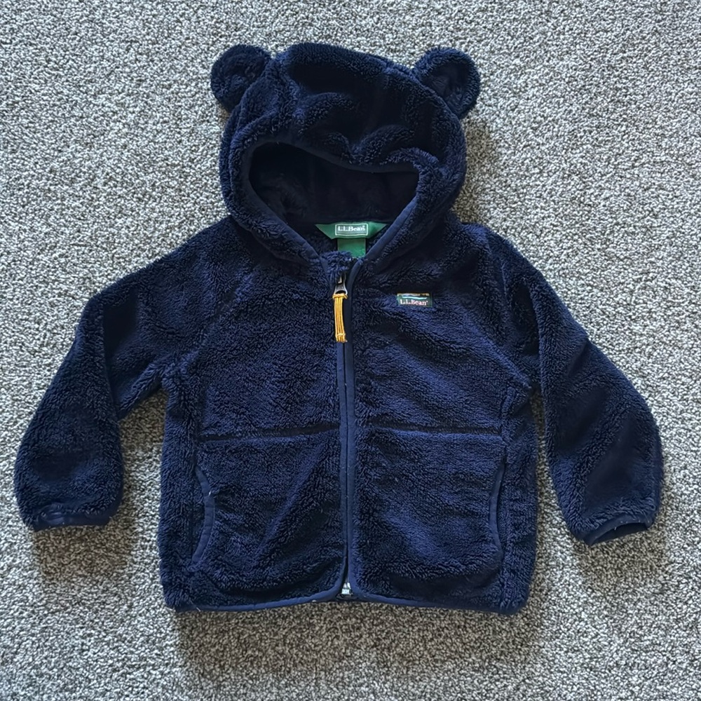 LL Bean teddy fleece coat